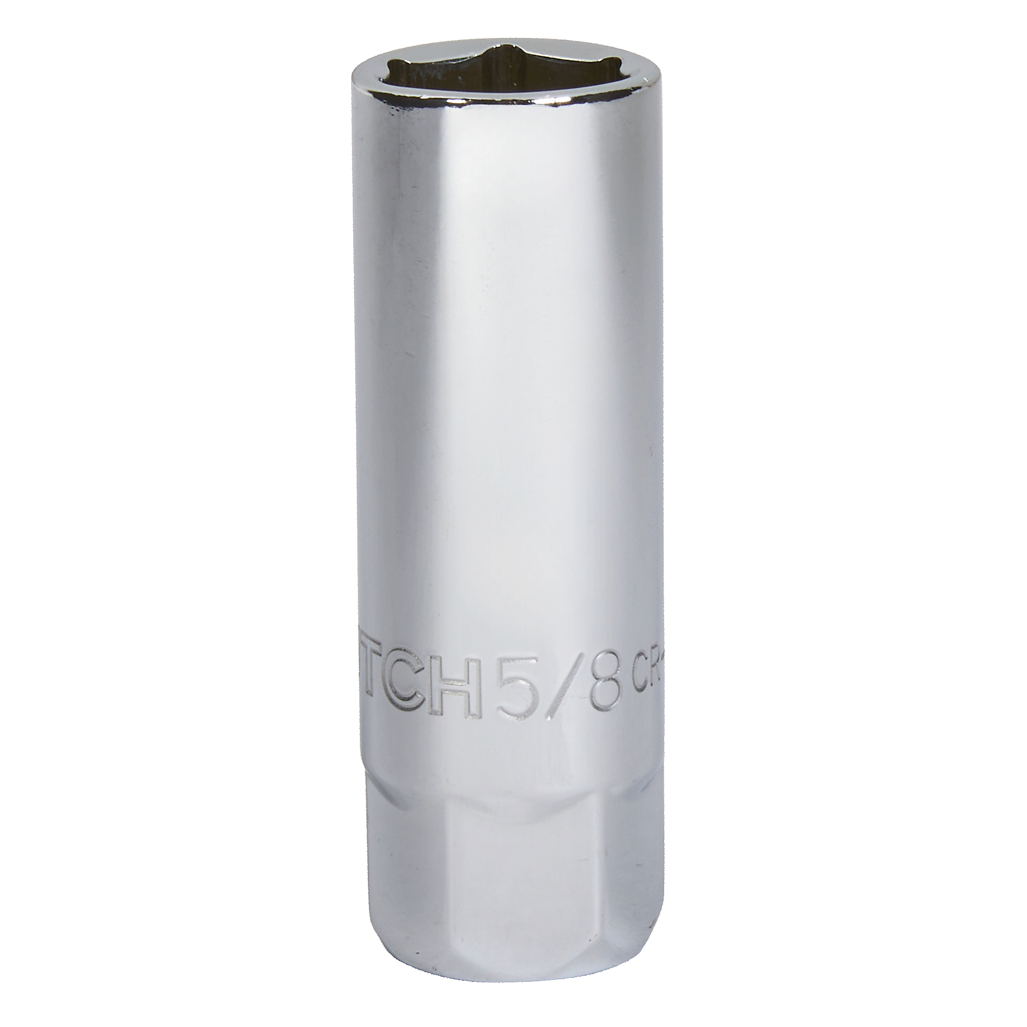 Klutch 3/8in.-Drive Magnetic Spark Plug Socket, 5/8in., SAE, 6-Point, Alloy Steel